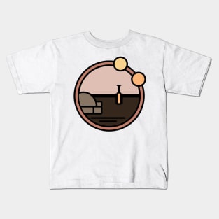 SW Circle Tatooine Kids T-Shirt